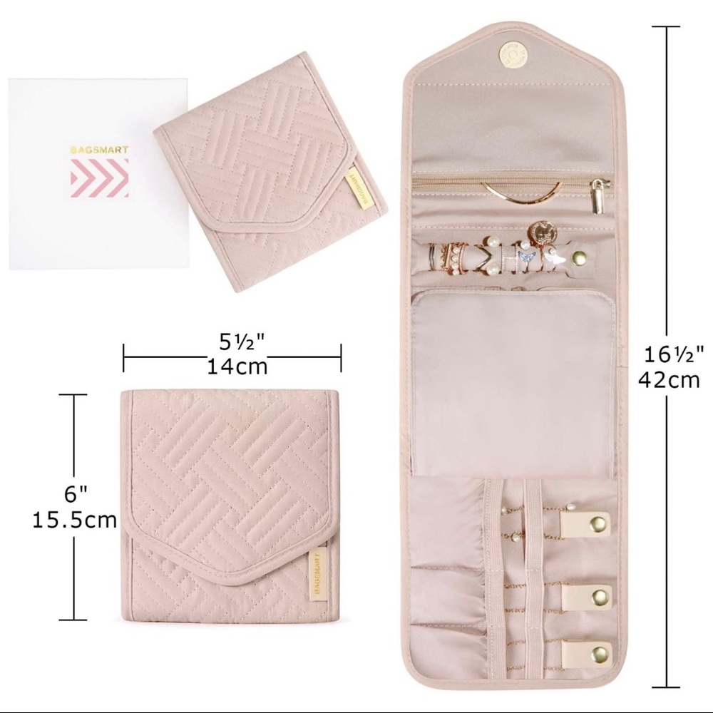 BAGSMART Travel Jewelry Organizer Case